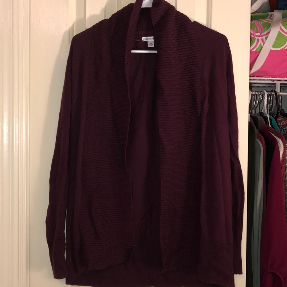 Croft and Barrow purple cardigan